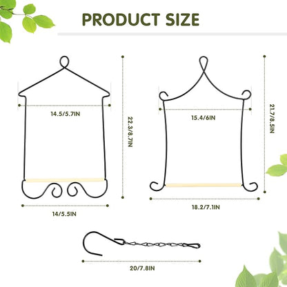 4PK Metal Frame Hummingbird Swings and Perches - Image 2