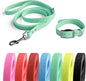4.2FT Dog Collar and Leash Set, PVC Waterproof Adjustable Odor Proof Pet by Unknown