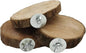 Hamiledyi Perch Platform for Bird Cage, Natural Round Wooden Stand Platform by Hamiledyi