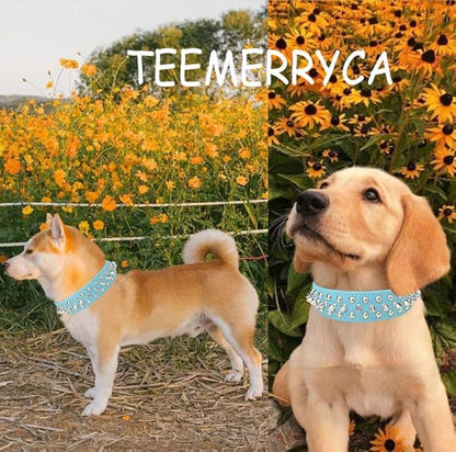 TEEMERRYCA Adjustable PU Leather Spiked Studded Dog Collars - Image 2