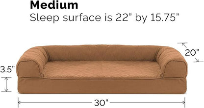 Furhaven Orthopedic Dog Bed for Medium/Small Dogs w/ Removable Bolsters & - Image 3