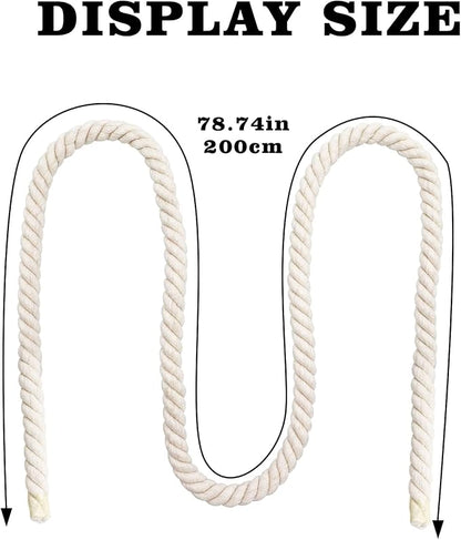 78.7 Inches Cotton Climbing Rope Toy, Lengthen and Bold Bird Ladder Bridge - Image 6
