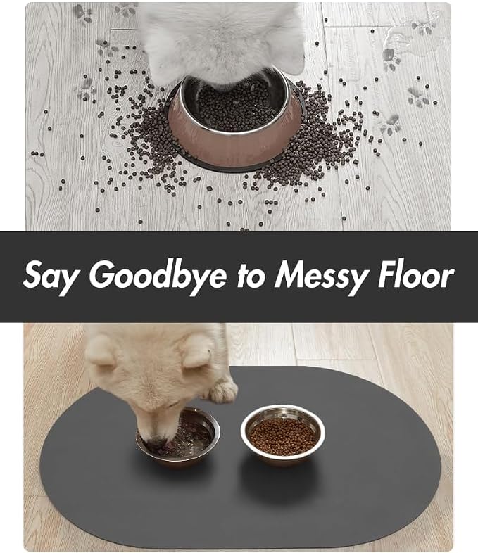 Absorbent Dog Food Mat-Dog Mat for Food and Water Bowl, Quick Dry Pet Food Mat - Image 4