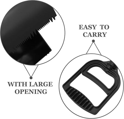 Kisangel Long Handle Pet Waste Scooper Black Dog Waste Picker Outdoor Poop - Image 3