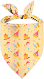 Birthday Dog Bandanas, Double Side Reversible Large Pet Scarves, Celebration Set by Unknown