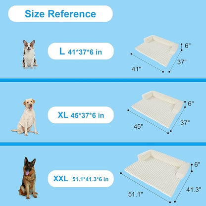 Wn's Day Luxurious Dog Couch Bed, Washable Calming Dog Couch Cover, Removable - Image 7
