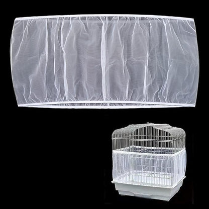 Soft Airy Bird Cage Net Cover, Bird Cage Seed Catcher, Skirt Guard Gauze by Unknown