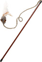 OurPet's Play-N-Squeak Teathered & Feathered Play Wand Cat Toy by OurPets