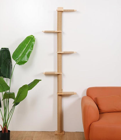 5 Tier Floor to Ceiling Cat Tree Tower - Image 6