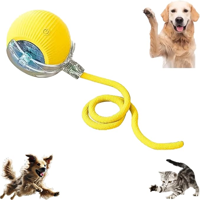 2025 New Electric Dog Ball Toy, 360° Smart Automatic Interactive Rolling Dog by AUTRETY
