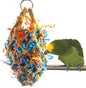 Wontee Bird Jute Paper Strips Parrot Mesh Bag Hanging Chewing Toy by Wontee