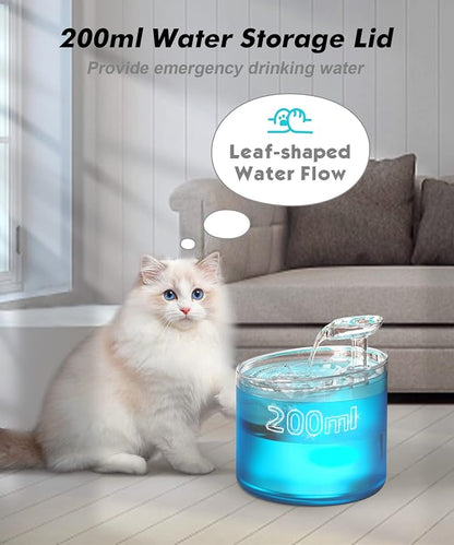 NPET WF100 Cat Foutain, 54oz/1.6L Automatic Pet Water Fountain Dog Water - Image 4