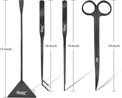 hygger Long Stainless Steel Premium Aquarium Tools, - Image 3