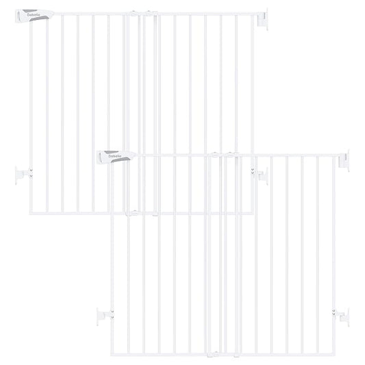 Babelio Baby Gate for Stairs, Kitchen & Doorways, No Bottom Bar| Easy Install| by BABELIO