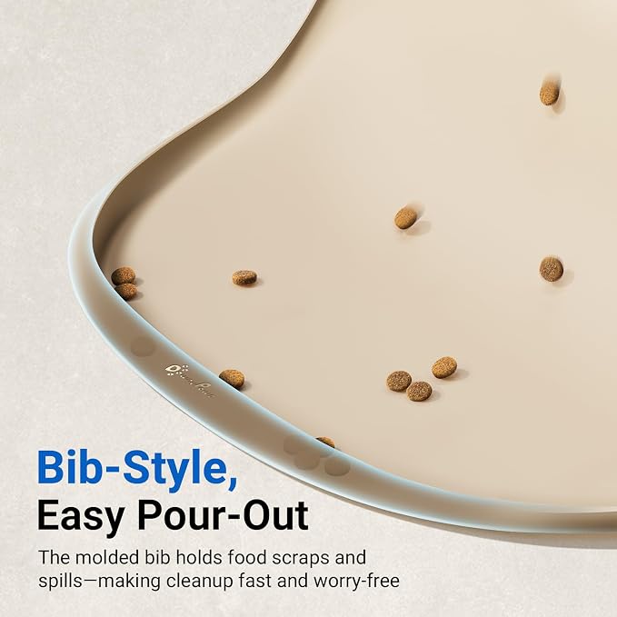 DownyPaws Dog Food Mats for Floors Waterproof, BPA Free Silicone Dog Bowl Mat - Image 5