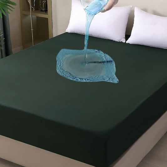 Full Mattress Protector Waterproof, Fitted Sheet Style Breathable Mattress Cover by OHANO