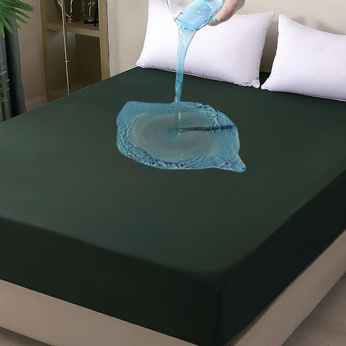 Waterproof Mattress Protector Twin, Fitted Sheet Style Breathable Mattress Cover by OHANO