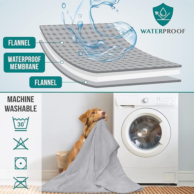 PetAmi Waterproof Dog Blanket, Leakproof XL Pet Blanket - Image 4
