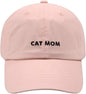 Cat Mom & Dad Hats for Proud Cat Parents | for Men & Women | Embroidered Text by Hatphile