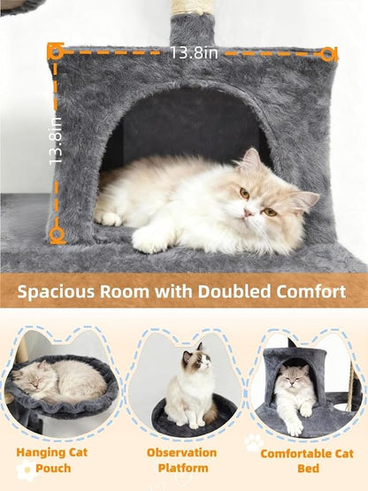 Cat Tree 60.63 inches Cat Tower - Image 4