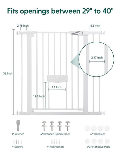 BABELIO 36 Inch Extra Tall Baby Gate - Image 7