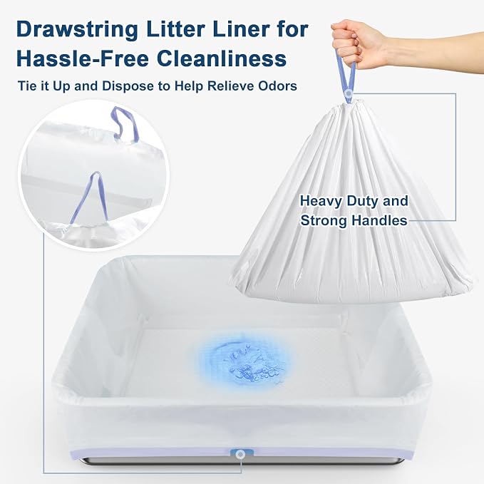 23.6''x16''x12'' Enclosed Stainless Steel Litter Box - Image 6