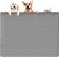39.4"x29.5" Large Pet Food Mat, Silicone Dog Mats by WelcometoULTIBE