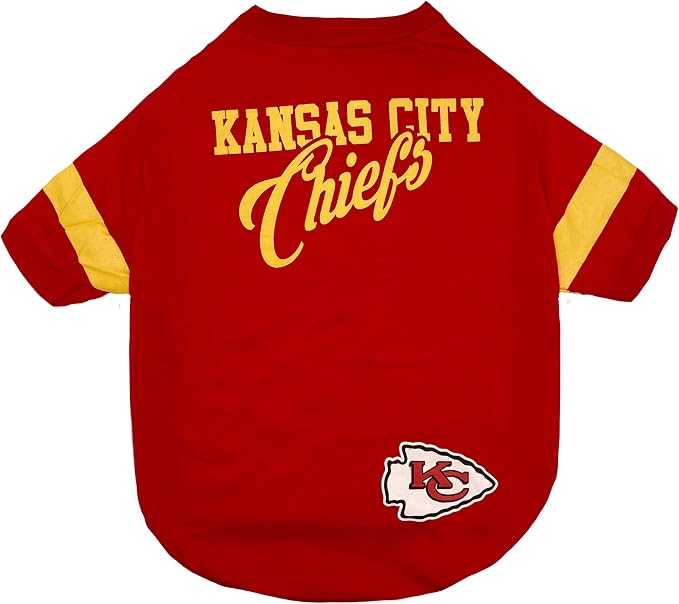 NFL Kansas City Chiefs Dog & Cat T-Shirt, Medium. Football Pet Shirt - Image 3