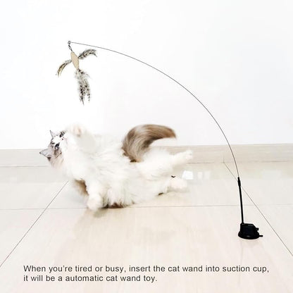TTcat Cat Feather Toys Suction Cup, 2 Cat Wands, Interactive Toys - Image 7