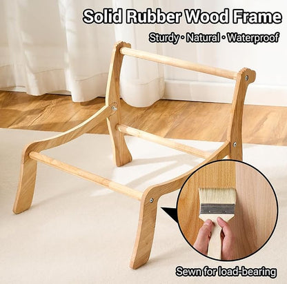 Solid Wood Cat Couch Bed for Indoor Cats, Modern Cat Sofa - Image 7