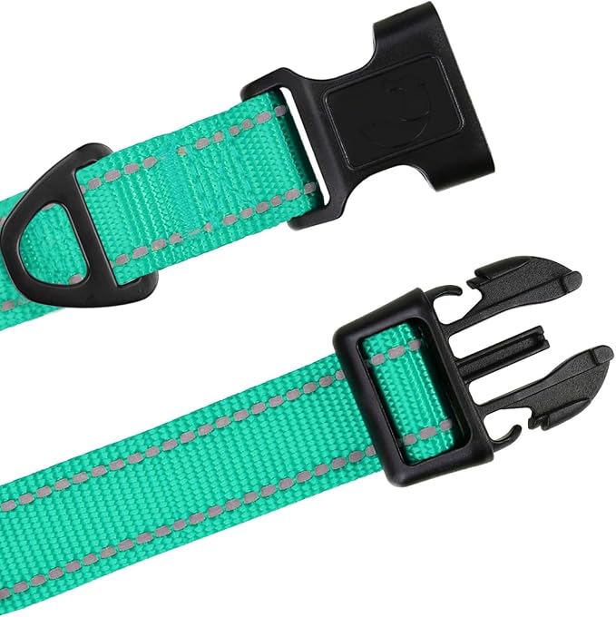 TagME Reflective Nylon Dog Collars, Adjustable Classic Pet Collar - Image 3