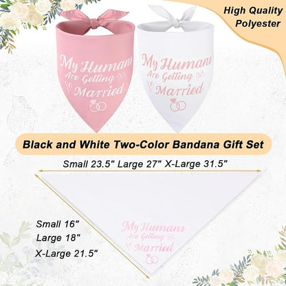 SZEE Bridal Shower Gifts for Bride, 2 Pack My Humans are Getting Married Dog - Image 4