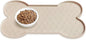 Dog Food Mat Anti-Slip Silicone Dog Bowl Mat Thicker Pet Placemat Waterproof by PWTAA