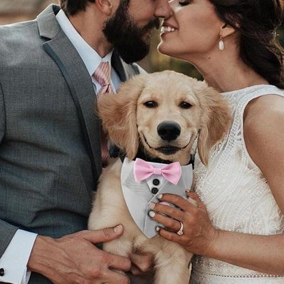 Tuxedo Dog Collar for Wedding Engagement and Birthday, Adjustable Formal Dog - Image 6