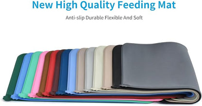 AUDWUD Silicone Waterproof Pet Feeding Mats, Anti Slip Bowl Pad, Dog Mat - Image 6