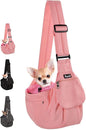 Lukovee Dog Sling Carrier, Hard Bottom Support & Adjustable Soft Padded by Lukovee