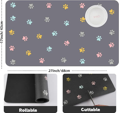 Pet Feeding Mat Absorbent Dog Mat - Image 4