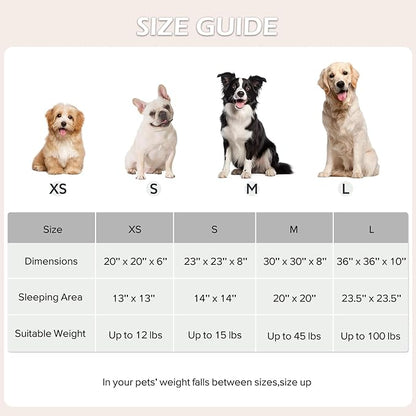 JOEJOY Donut Large Dog Bed, Cute Round Calming Dog Bed - Image 6
