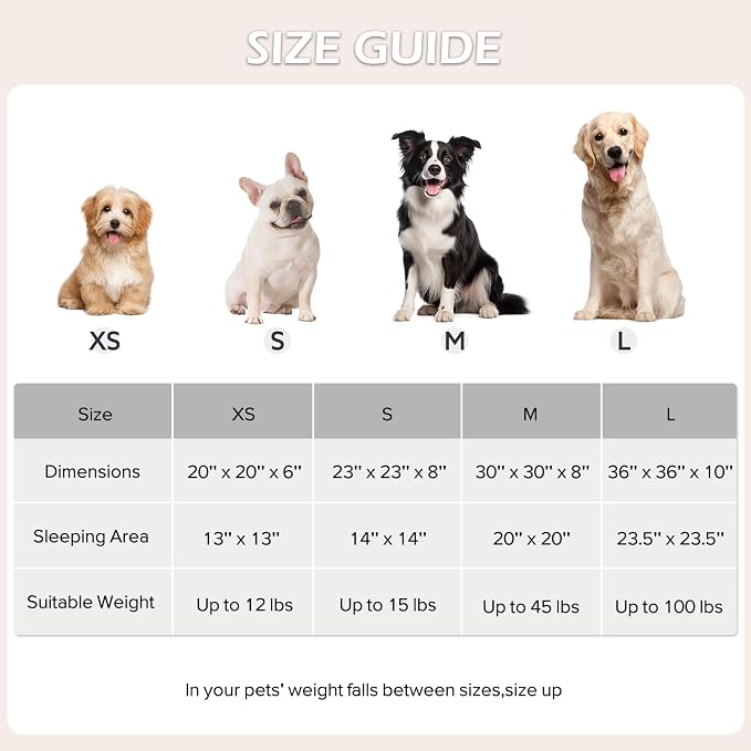 JOEJOY Donut Small Dog Bed, Round Cat Beds - Image 5