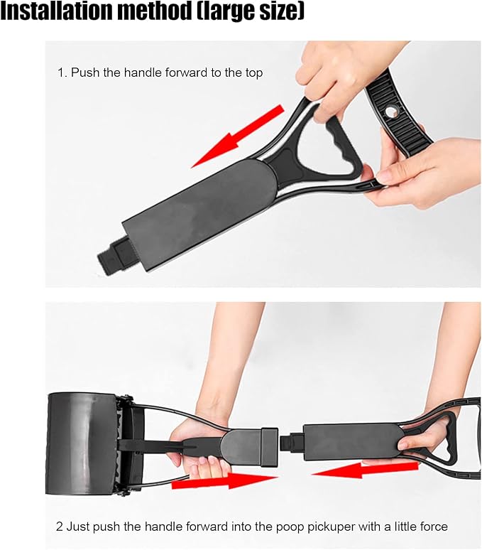 Pet Pooper Scooper, Long Handle Folding Poop Scoop, Stable Jaw Scoop Easy - Image 6