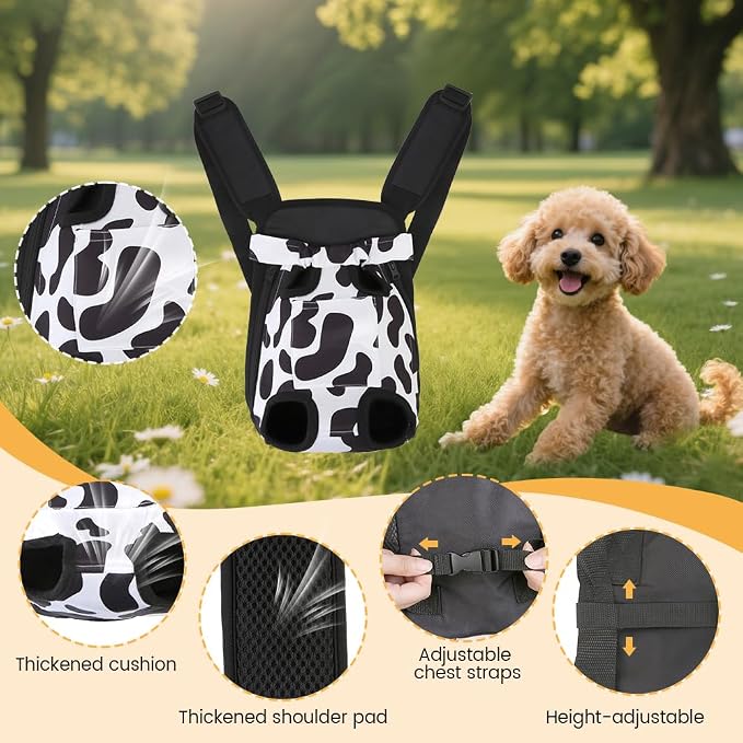 Inspack Dog Backpack Carrier/Cat Carrier, Adjustable Pet Front Carriers Travel - Image 4