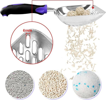 Cat Litter Scoop -Metal Cat Litter Scoop-Upgrade Sturdy Mesh Scooper - Image 4