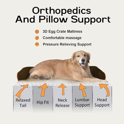 Large Dog Bed Orthopedic Washable - Image 2