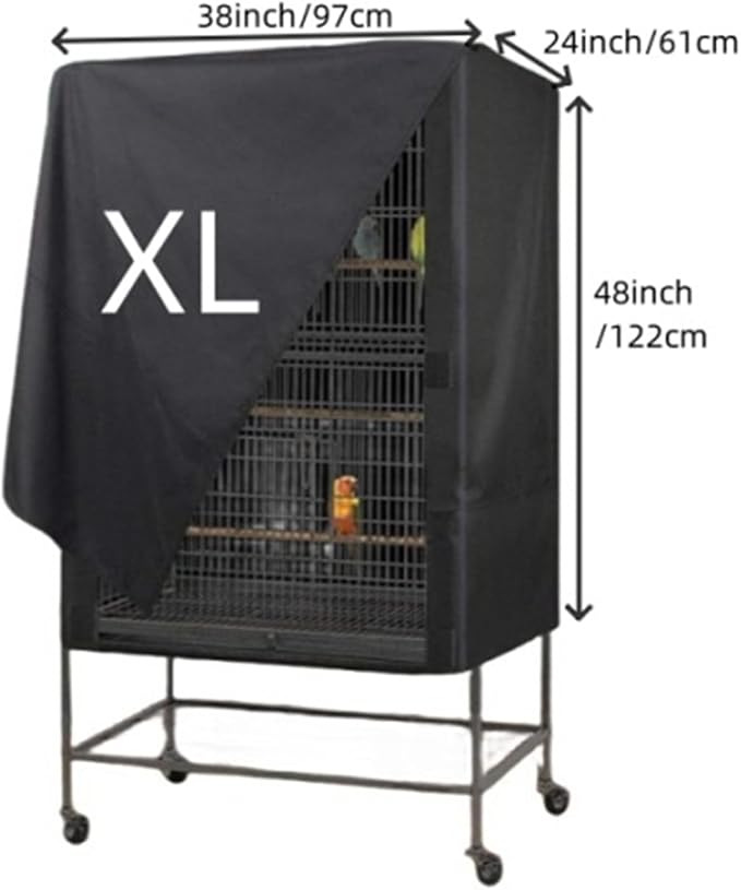 Bird Cage Covers for Night Breathable Cover Black Out Lightweight Washable Dust - Image 5
