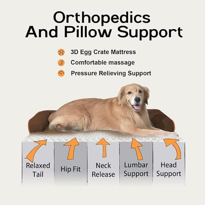 Small Dog Bed Orthopedic Washable Cat Bed Memory Foam Small Couch Sofa Indoor - Image 3