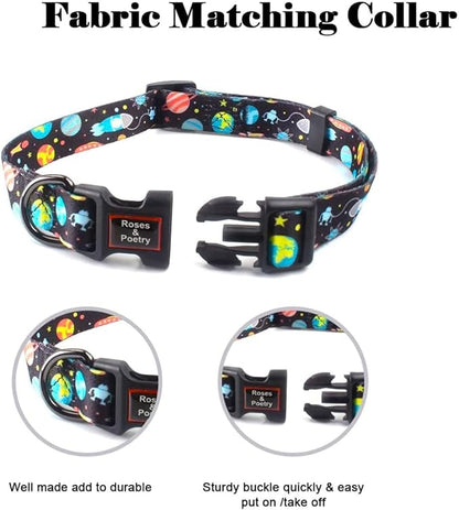 Roses&Poetry Dog Collar with Colourful Star Patterns, Adjustable Durable Puppy - Image 8