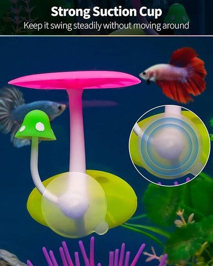 Uniclife Betta Mushroom Hammock Soft Aquarium Rest Bed Fish Breeding Playing Pad - Image 6