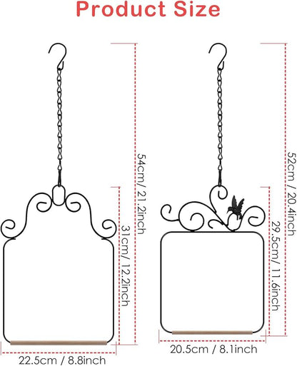 PACETAP Hummingbird Swings and Perches Metal Frame 4 Pack, Wild Bird Swing - Image 3