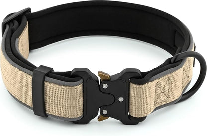 Plutus Pet Tactical Dog Collar, Reflective, Adjustable Heavy Duty Dog Collar - Image 2