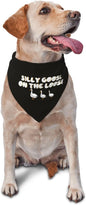 Silly Goose on The Loose Triangle Dog Bandana, Summer Bandana Funny Triangle by vercosee